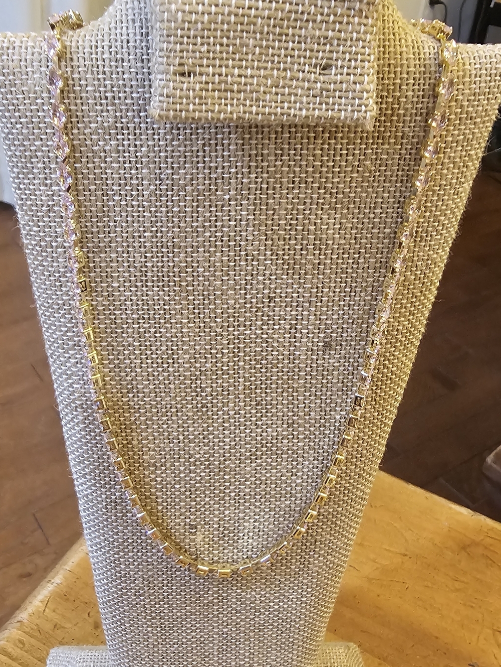 Treasure Jewels "Emily" Pink Crystal Necklace - Picture 2 of 5